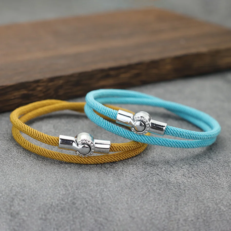 Noter Minimalistisches Seilarmband für Herren, zweilagig, Klasse A, 4 mm Gewinde, Glücksarmband, Freizeit, vielseitig, cooles Zubehör, Pulseria Homme – Detail 8