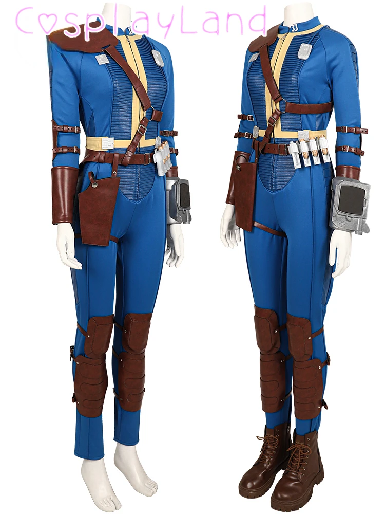 

Fall Cos Out Cosplay Lucy Cosplay Costume Blue Vault 33 Cosplay Jumpsuit Outfit Adult Lucy Suit Comic Con Roleplay Custom Size