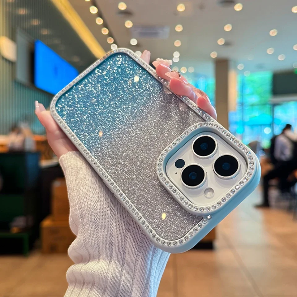 Luxe Bling Glitter Shockproof Transparent Phone Case