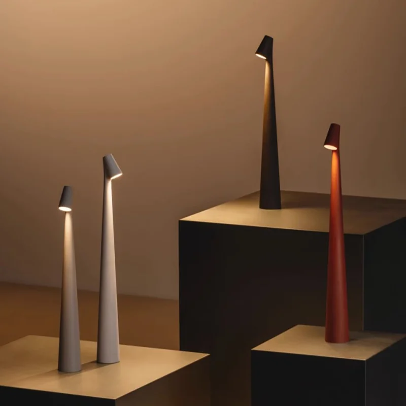 

African Style Table Lamp Creative Minimalist Desk Lamp Cordless Dimmable Night Lamp for Bedroom, Study, Living Room Decoration