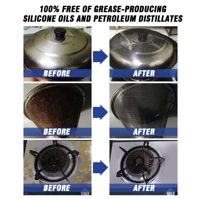 Cleaning Bubble Spray Kitchen Grease Cleaner Rust Remover Home Dirt Oil Descaling Detergent Bubble Foam 30ML