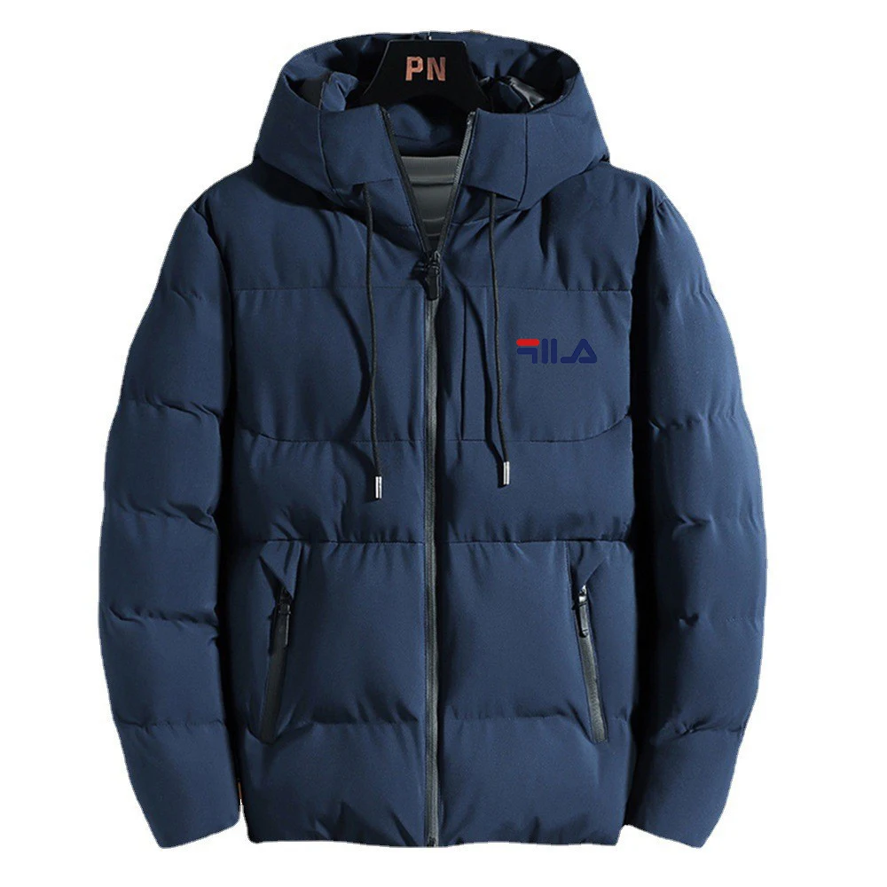 Nei Daunenjacke fir Männer, verdickte Wanter-Outdoor-Fräizäit, Kapuzen-Gezäite-Warm-Kottengjacke_voghion.com