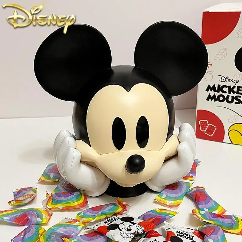 Disney Original Anime Figure Infinite Infinite Mickey Mouse Gift Box Cake Candy Box Room Decoration Ornament Gift