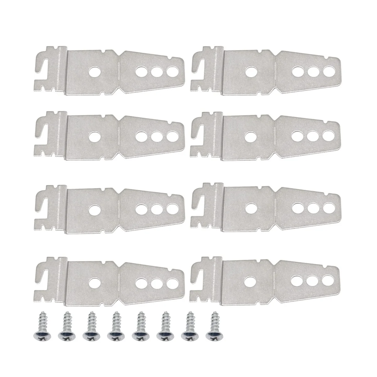 

8Pcs 8269145 Undercounter Dishwasher Bracket Kit with Screws, Replacement Dishwasher Upper Mounting Brackets