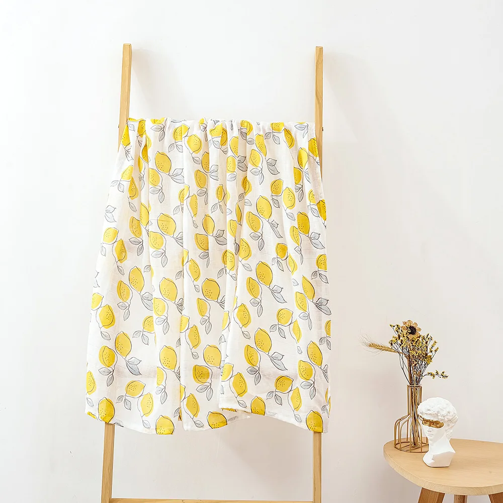 Kangobaby #My Soft Life# Bamboo Cotton Baby Muslin Swaddle Blanket Newborn Wrap Cute Infant Quilt Stroller Cover Nursing Towel 5