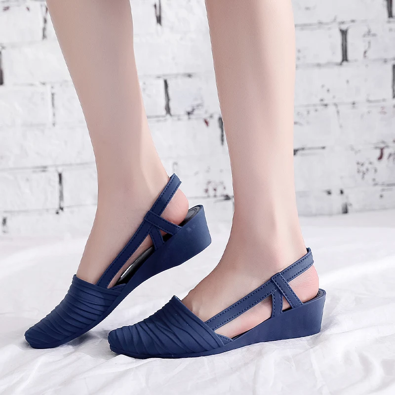 Akexiya New Women's Shoes Slingbacks Footwear Woman Wedges Sandals Women Slip-on Shoes Ladies Casual Pumps Female Loafers
