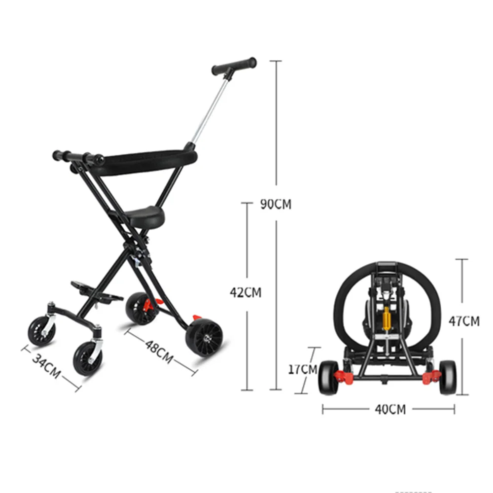 ALWAYSME Baby Kids Walking Artifacts Stroller For 1-3 Years Kids baby stroller