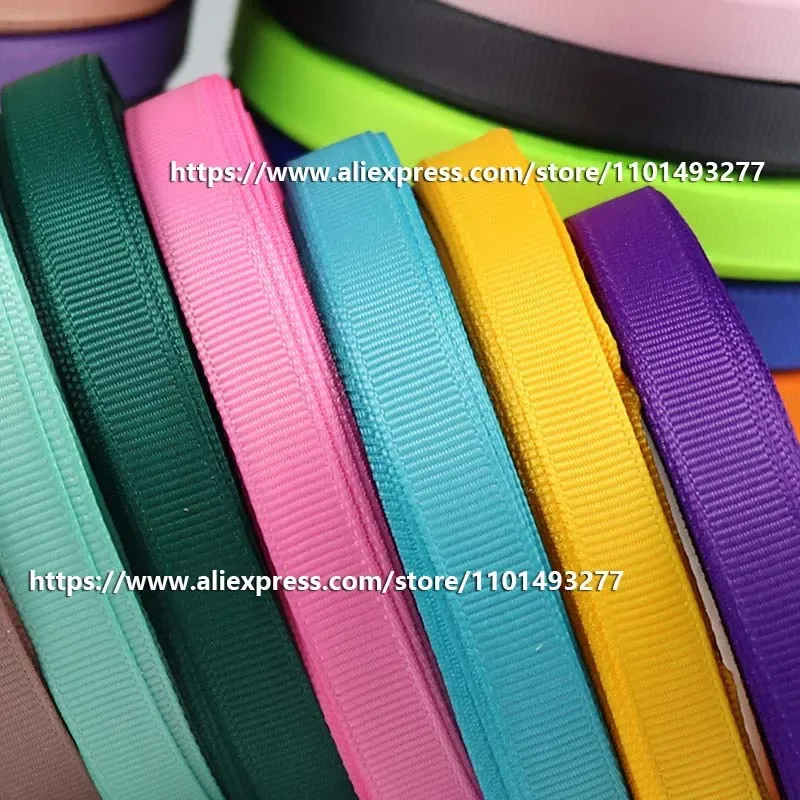 20 Yards/roll Grosgrain Ribbon For Gift Packing Wedding Christmas Decoration Handmade DIY Bows 10mm/15mm/25mm/38mm/50mm ribbon decoration ribbon supplies wrapping ribbon grosgrain ribbon christmas ribbon