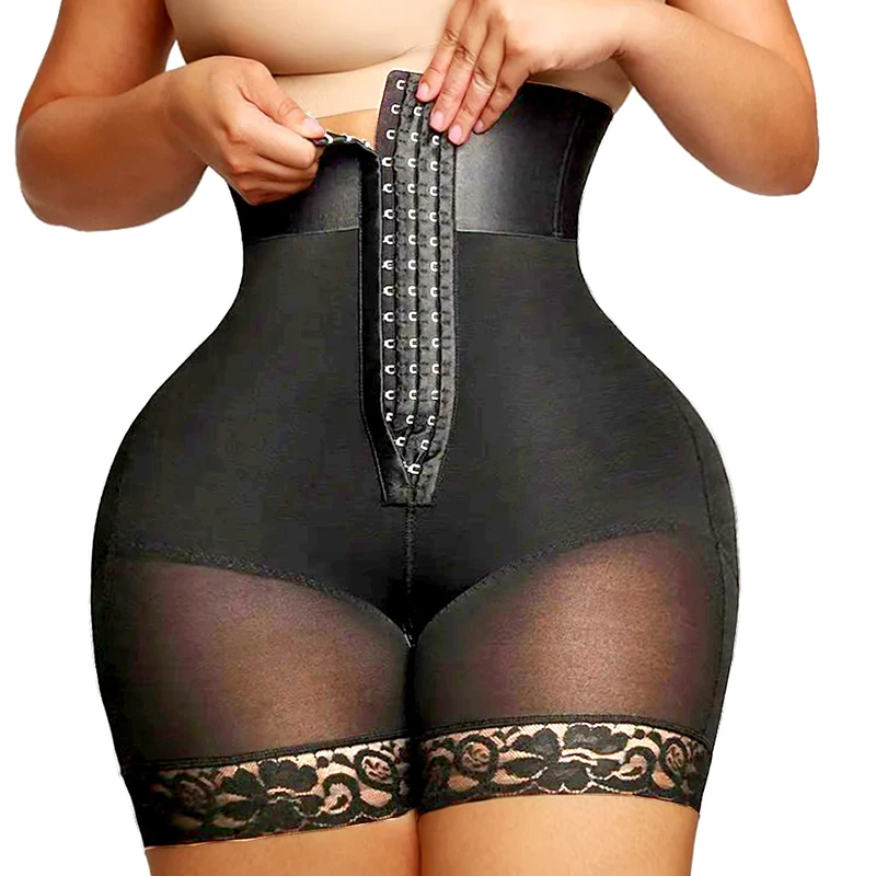 

AfruliA High Compression Shapewear Butt Lifter Firm Control Panties Slimming Waist Trainer Fajas Colombianas Girdles Body Shaper