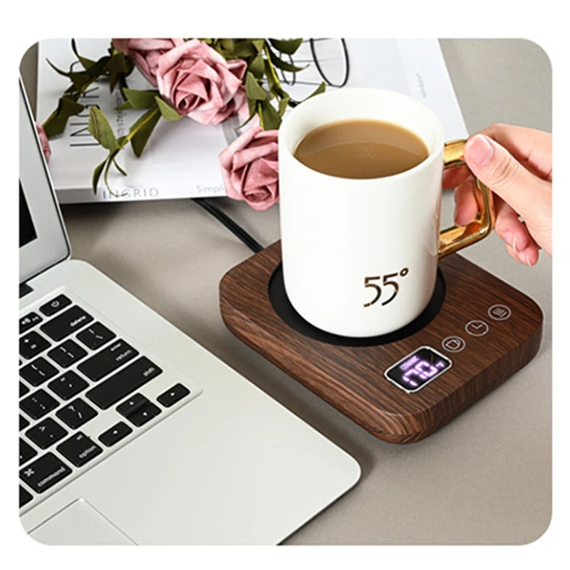Smart Coffee Mug Warmer,Wax Candle Warmer Plate With Timer, Electric Coffee Warmer With Auto Shut Off Easy To Use 2