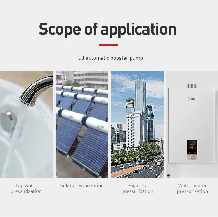 Pompa Aumento Pressione Acqua 220V - Booster Automatico Per Casa, Per Scaldacqua Solari E A Gas | 100W - Foto 8