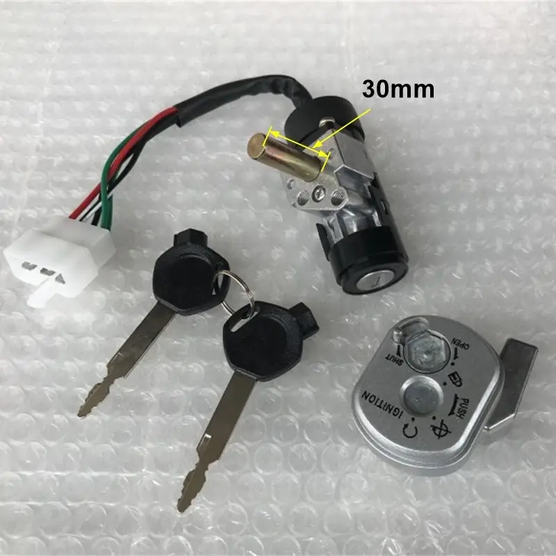 Motorcycle Ignition Switch Key Lock Set for Scooter GY6 50 80 90 100 ...