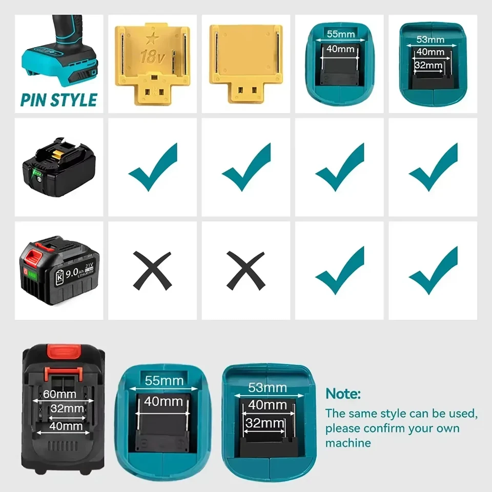 18V 21V MAX 9.0Ah Li-ion Replacement Battery for Makita BL1830 BL1840 BL1850 BL1