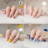 Semi Cured Gel Nails Art Stickers Fashion Solid Color Manicure Decal UV LED Lamp Gel Nail Decals Nail Sticker Decoration 1