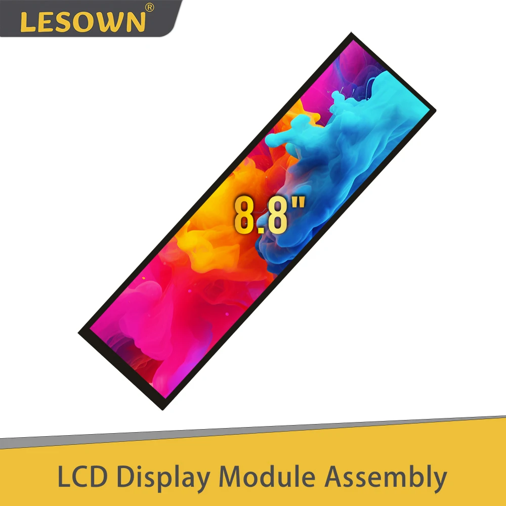 LESOWN 8.8 인치 480x1920 IPS 스크린 LCD 바 디스플레이, HDMI USB 전원 보조 화면, PC 라즈베리 파이 윈도우 10, 8.1, 8, 7 용
