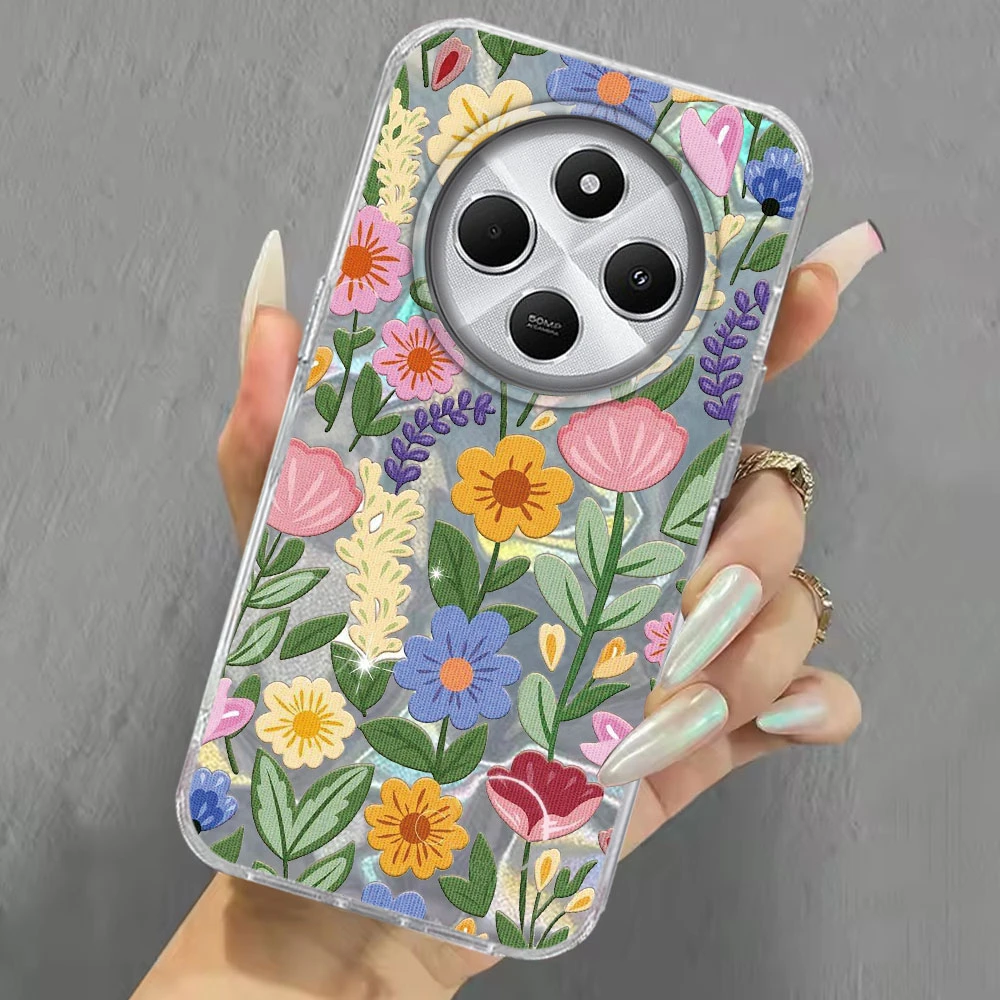 Elegant Blue Rose Flower Girls Phone Case Cover