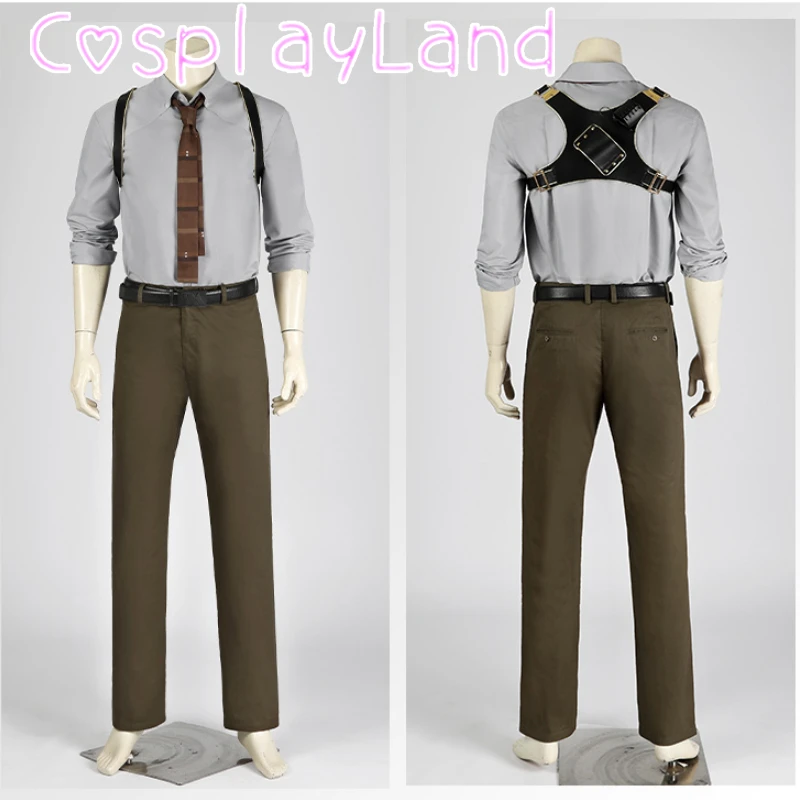 

Halloween Carnival Fancy Superhero Season 2 Outfit Loki Cosplay Costume Casual Shirt With Harness Comic Con Roleplay Men Suit