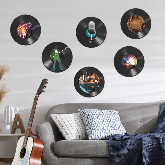 Buy 15 Pcs Vinyl Record Decoration Music Records Wall Ornaments Vintage  Home Online