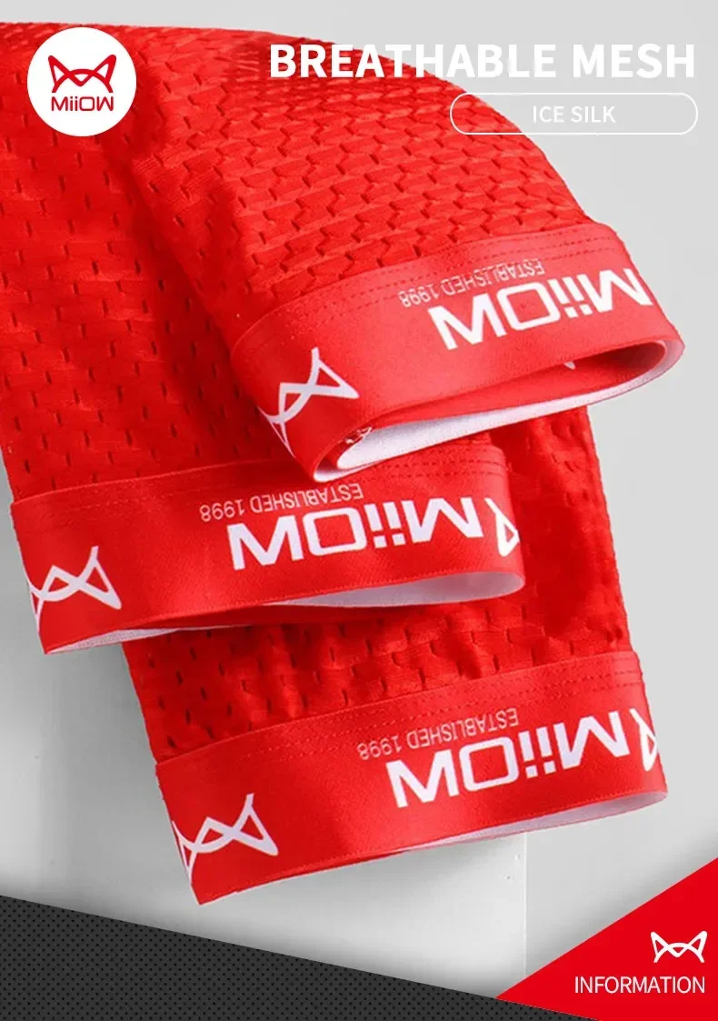 MiiOW Men's Breathable Boxer Briefs Image 1