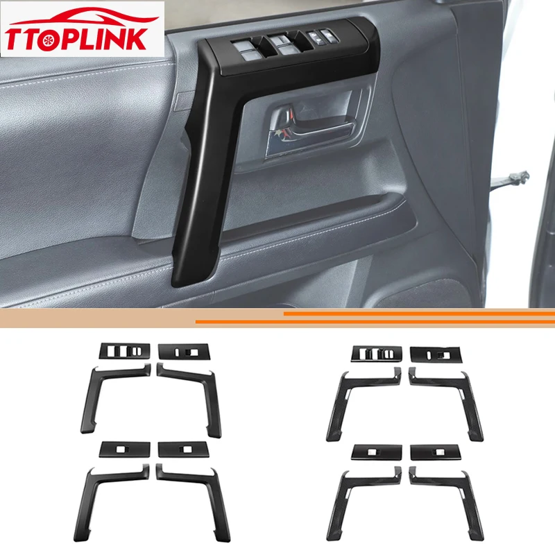

ABS Interior Car Door Handle/Window Button Decoration Cover for 4Runner 2010 Up Car Accessories