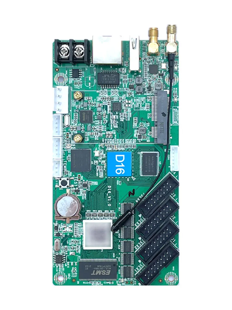 Huidu HD-D16 asynchronous Full Color Banner Screen Control Card with wifi mode led display module wifi control card