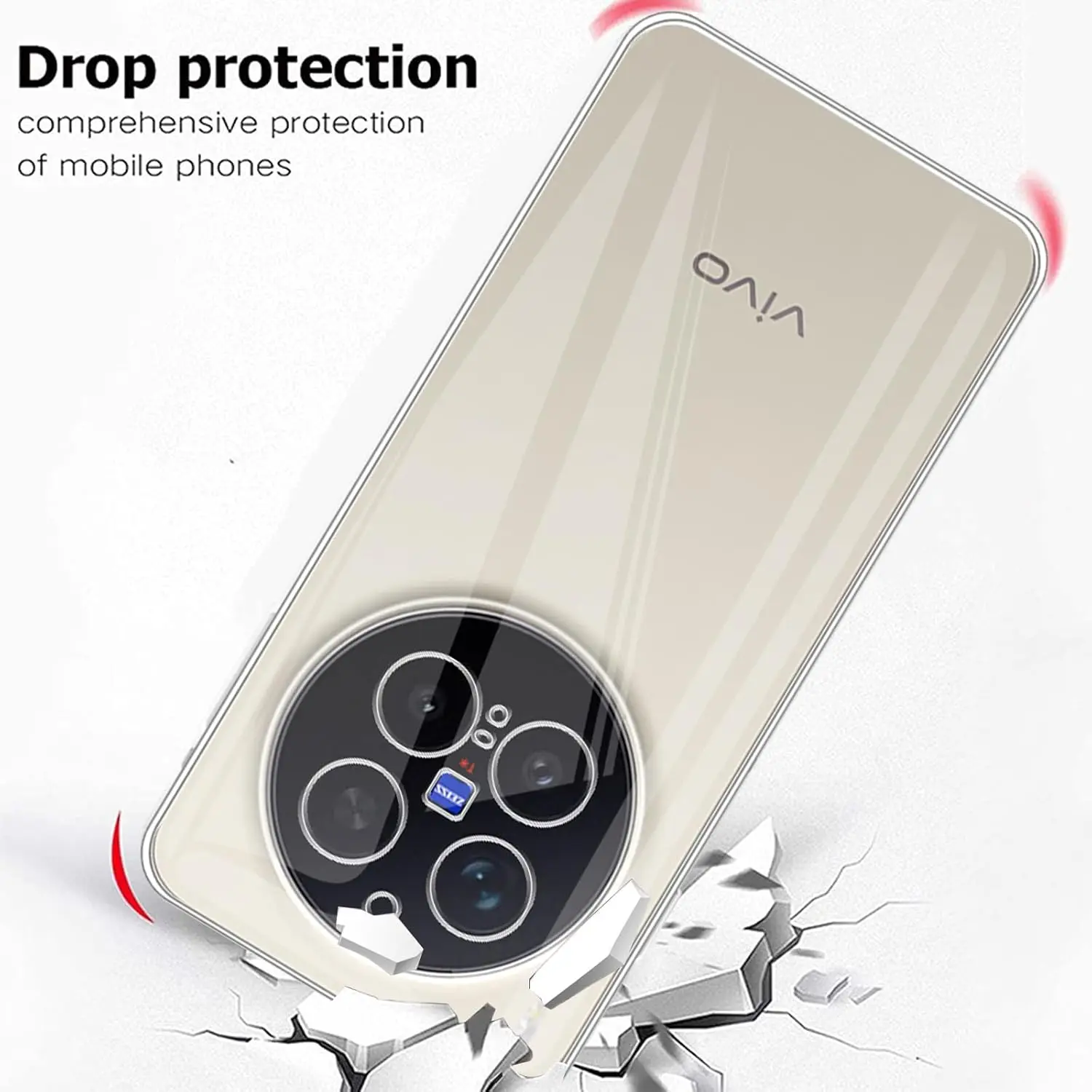 Ultra Thin Clear Soft TPU Camera Protection Phone Case Cover