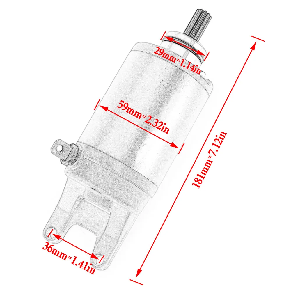 Starter Motor For Suzuki GSX GSF 400 600 650 S / GSX400 Katana Inazuma GSX600 Katana / GSF400 GSF600 Bandit