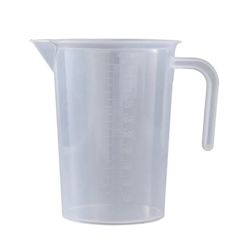 

Plastic Graduated Measuring Cup without Handle, Premium Clear Cups, Pour Spout, Kitchen Tool, 1000ml, 5Pcs