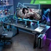 Electric Height Adjustable Standing Desks, 71" X 31.5" Inch 4-Leg Ergonomic Sit To Stand Desk, Powerful Dual Motor Work Desk 1