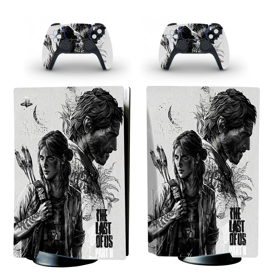 Vinyl Decal Skins The Last of Us Ellie Joel PS5 Disc Skin Sticker Protector Cover for Console Controller PS5 Disk