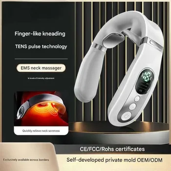 Electric Neck Massager Machine Cordless Neck Shoulder Massager Ergonomic Shoulder Relaxation Massage Device For Home Offices