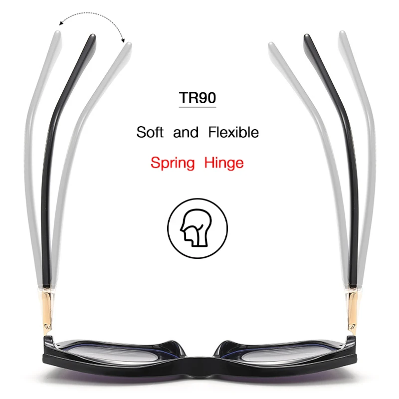 Women Prescription Reading Glasses Optic Lenses Myopia Eyewear High-quality Detachable Magnetic Clips Sunglasses Uv400 Female - 4