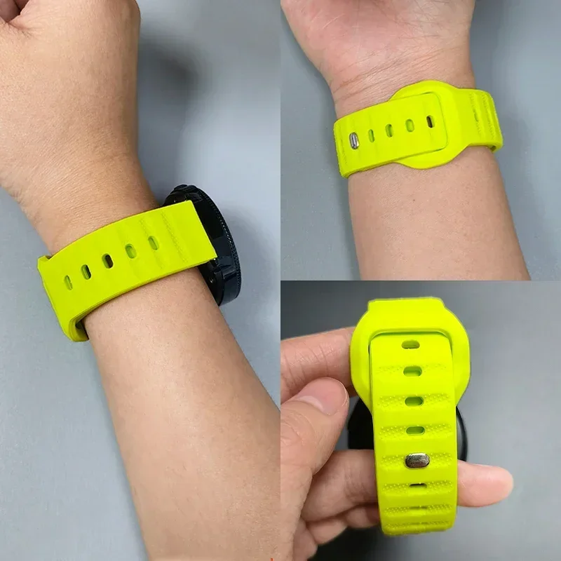 Versatile Silicone Sport Wristband - 20mm/22mm Strap Bracelet