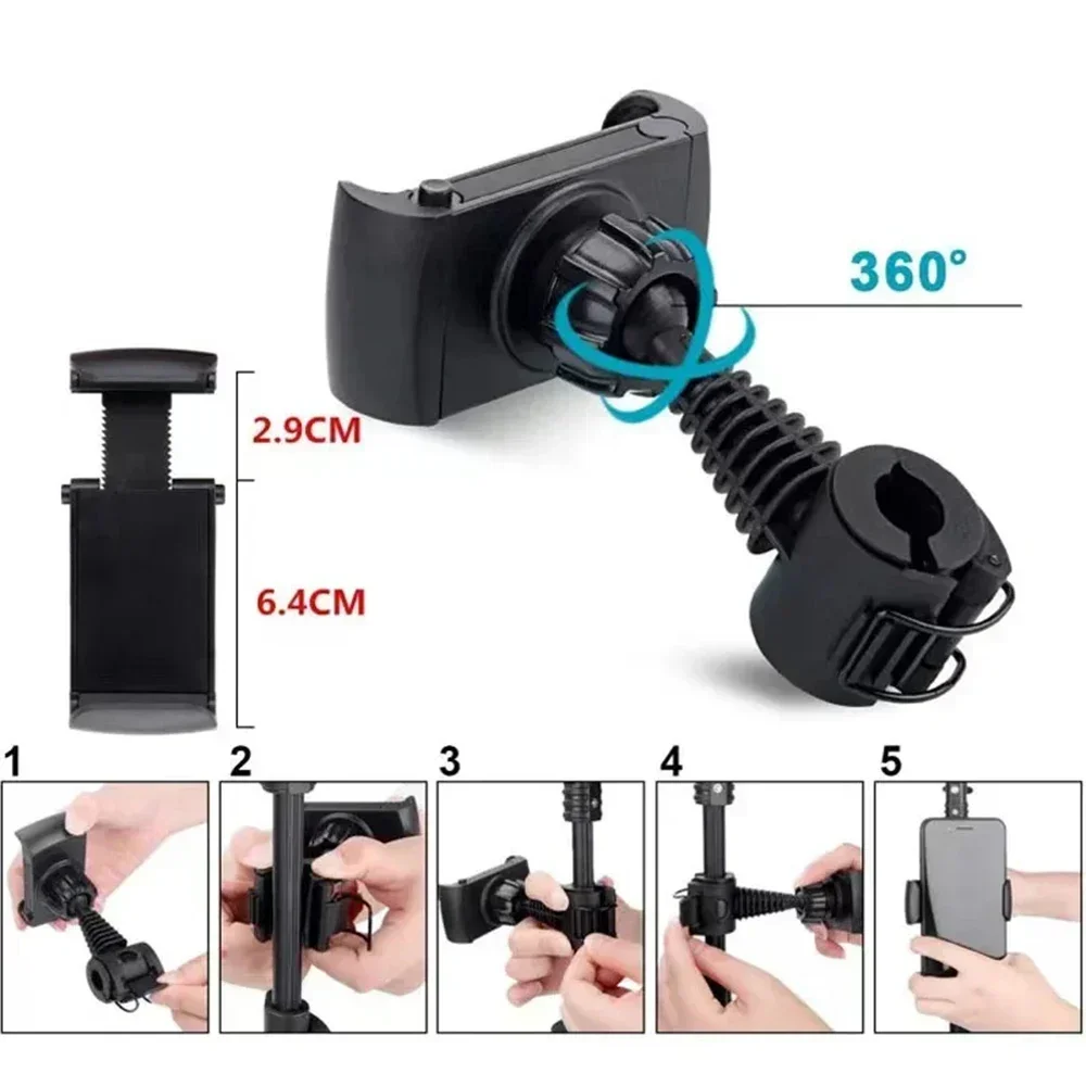 UEGOGO Phone Tripod Bracket Mobile Cell Support Clip For All Smartphones Phone Holder Mount Stand Microphone Stand Mount Tripod