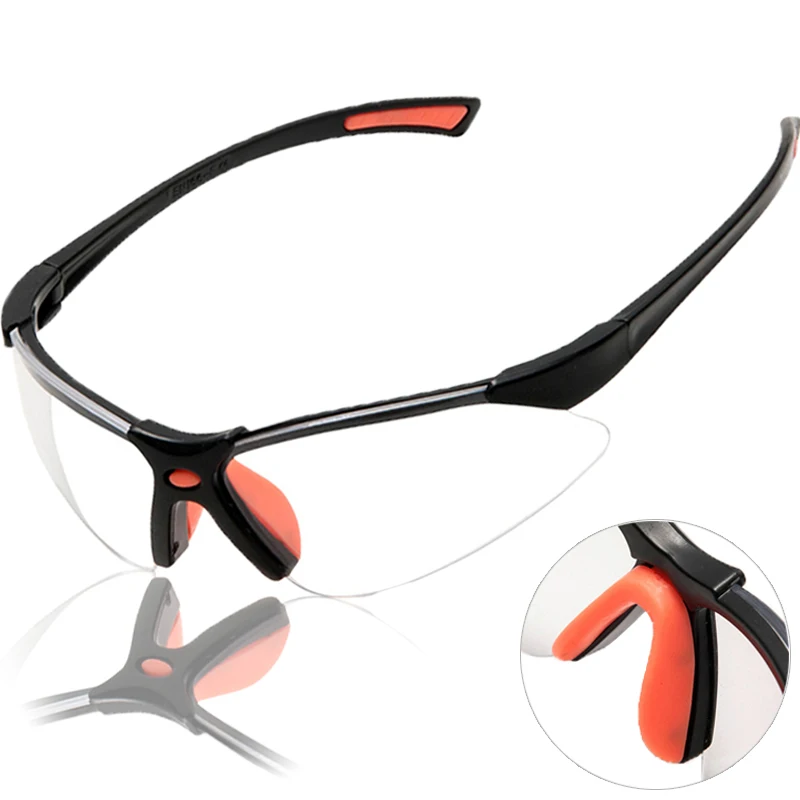 

1/2Pcs Cycling Clear Protective Goggles Safety Eye Glasses Outdoor Sports Running Windproof Glasses Lab Work Safety Spectacles