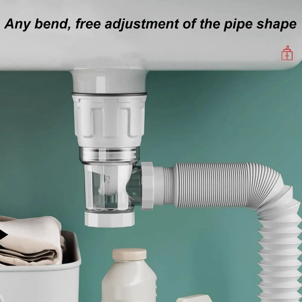 Retractable Anti Odor Drain Pipe Image 5