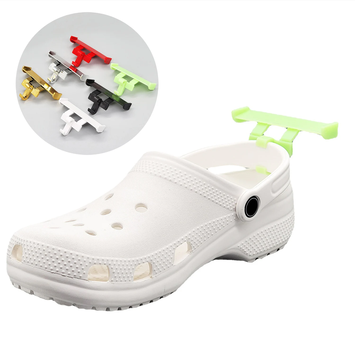 

1 Pair Cave Slipper Tail Decoration Shoes Buckle Clip Shoe Decoration Clips DIY Button Hole Buckle Decoration Shoe Accessories