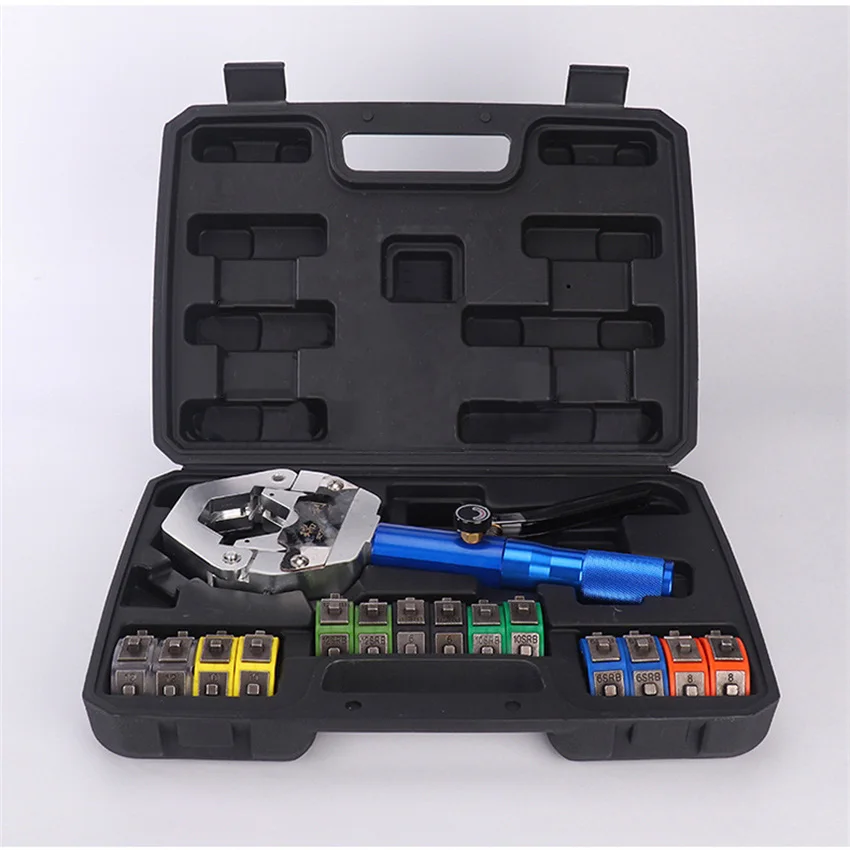 

Hydraulic Crimper/Pipe Clamp Manual A/C Air Conditioning Hose Crimper Hand Crimping Machine Hydraulic Tool Set