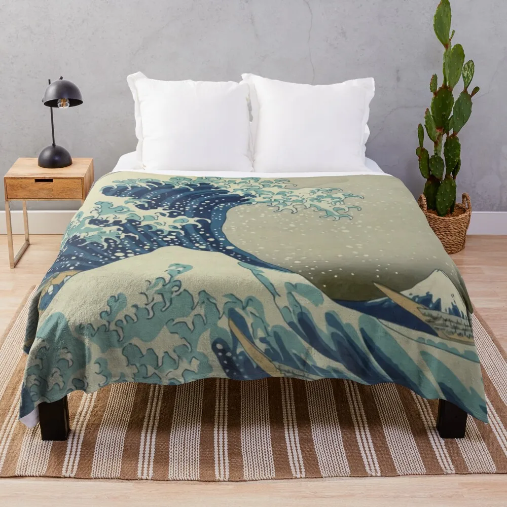 

Great Wave off Kanagawa Throw Blanket Extra Large Throw Blanket Nap Blanket