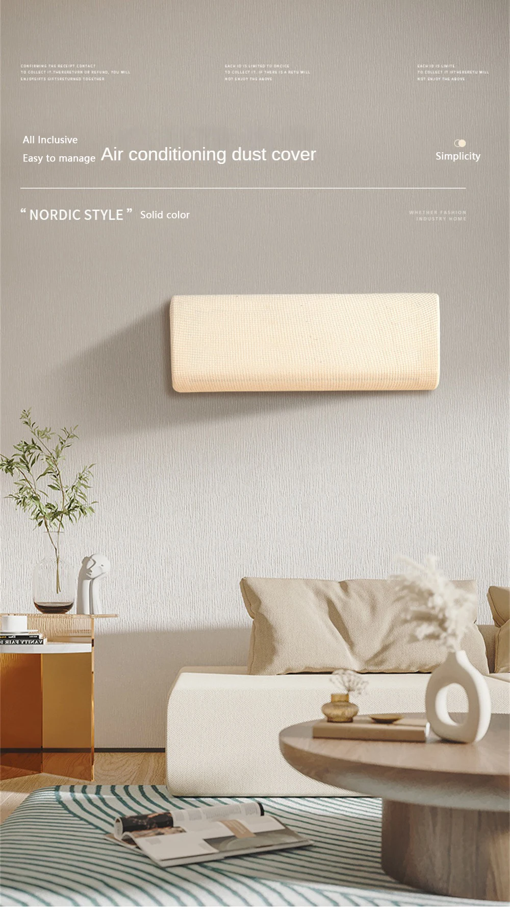 Household Air Conditioner Dust Cover Hanging Universal Universal Wind Shield Dust Windshield Curtain Anti-direct Blowing