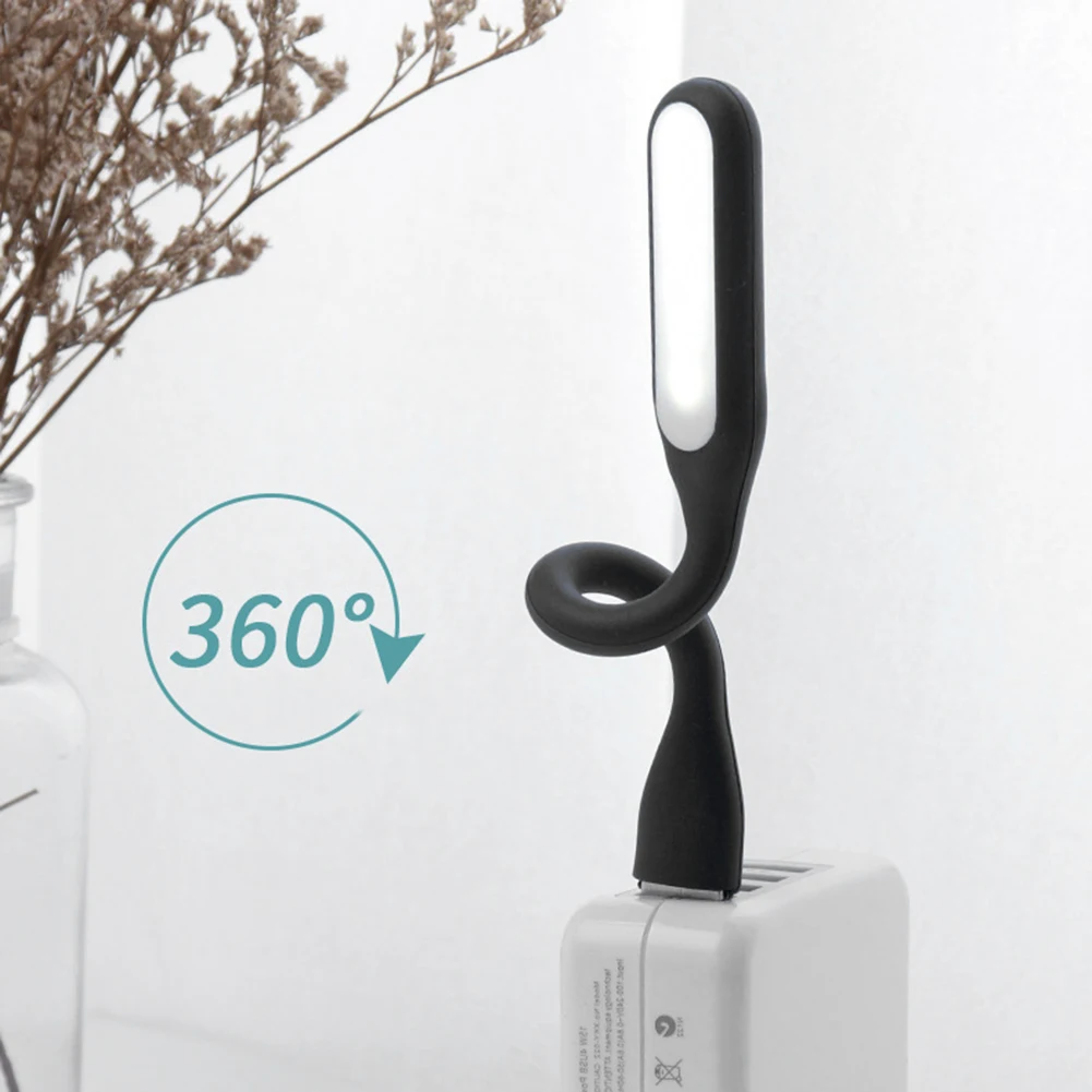 USB LED Light Reading Light Flexible Portable Night Gooseneck Mini USB Compatible for Power Bank Notebook Laptop