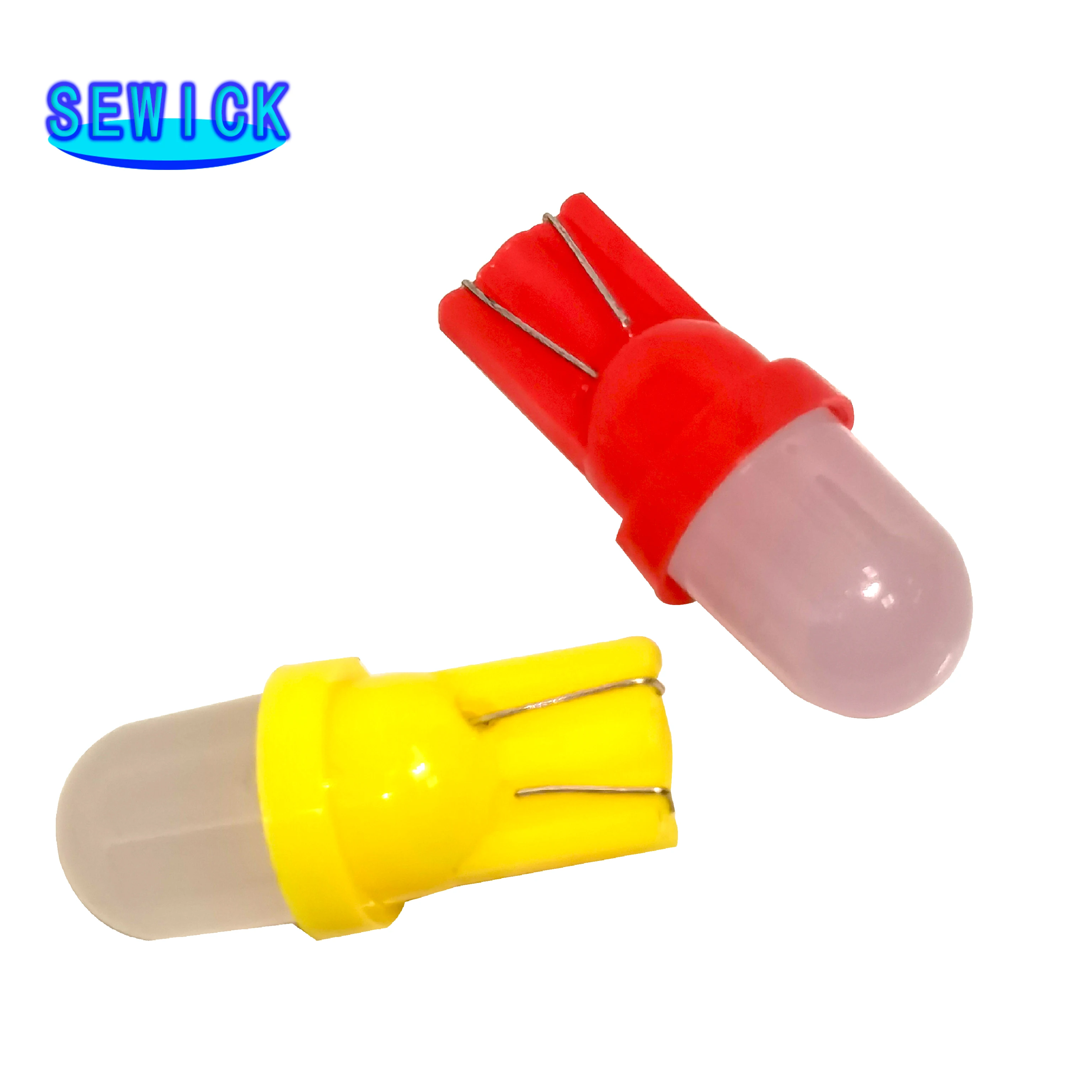 할인 100Pcs 비극성 AC DC 6V 6.3V 194 T10 서리로 덥은 Len 비 극성 핀볼 게임 기계 백색을 가진 555 LED F10 웨지 베이스