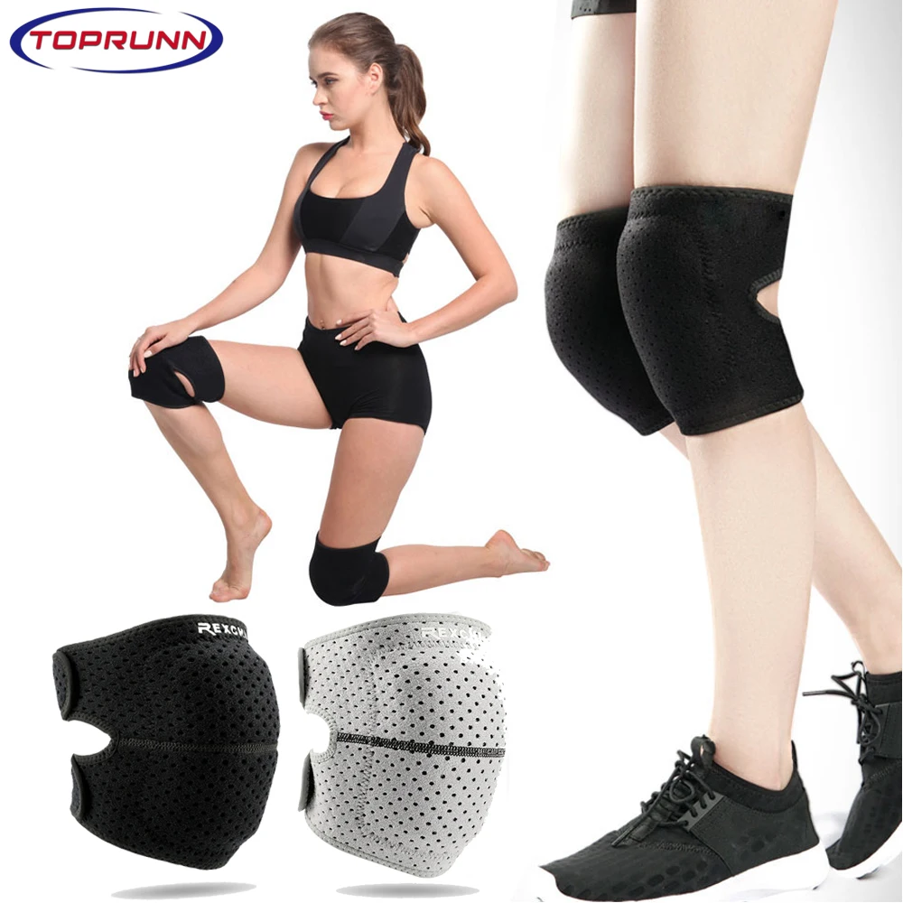 TopRunn 1Pc EVA Knee Pads for Dancing Volleyball Yoga Women Kids Men Kneepad Patella Brace Support Fitness Protector Work Gear