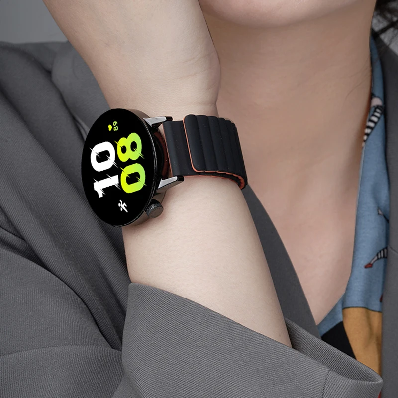 Magnetic Loop Silicone Watchband Strap