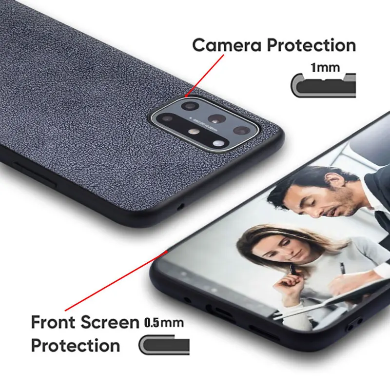 Premium Luxury leather Phone Case for Xiaomi Poco F6 Pro Funda Business Style Solid color Phone cover for poco f6 5