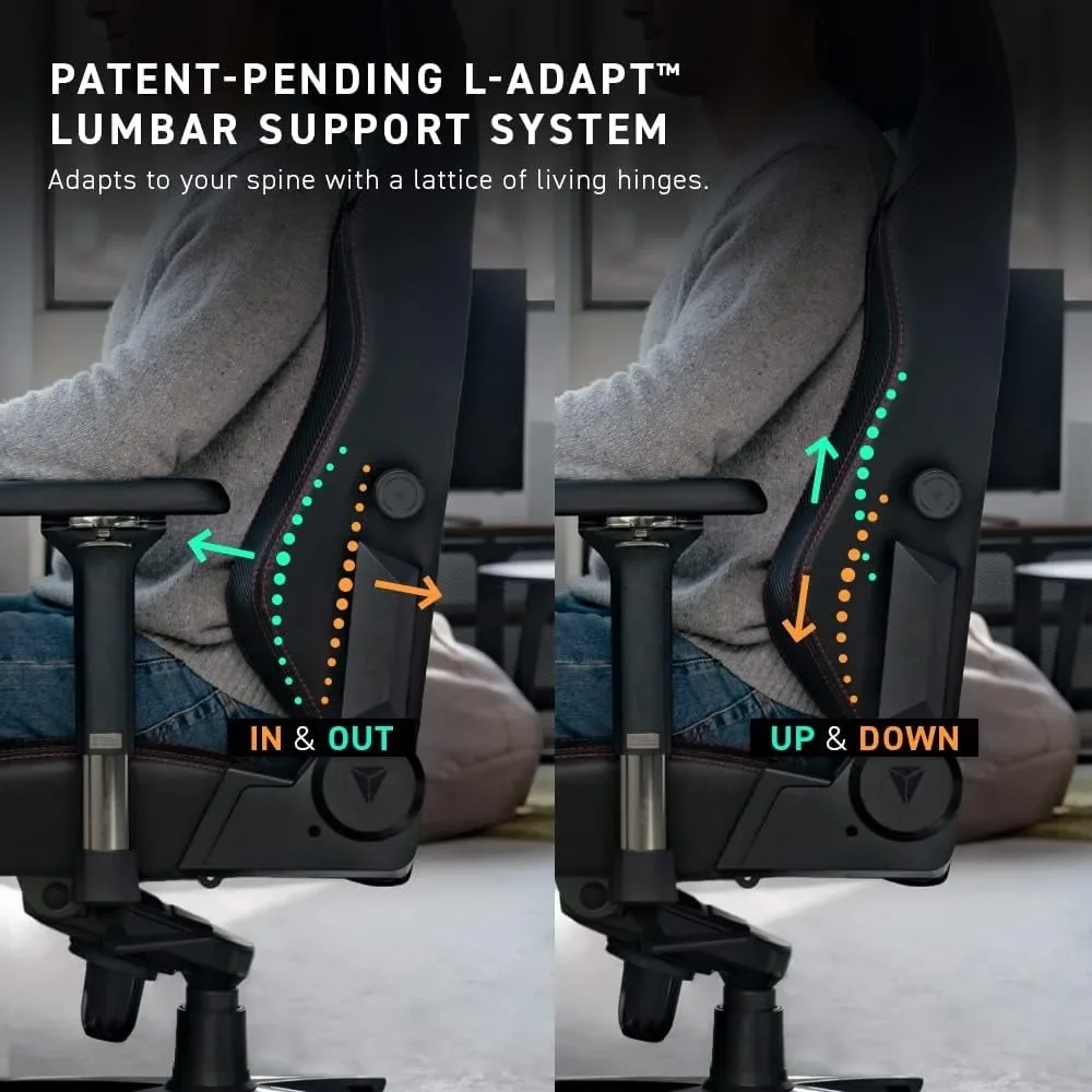 Gaming Chair - Reclining, Ergonomic, Computer Chair with 4D Armrests, Magnetic Head Pillow & Lumbar Support, Computer Chair 5
