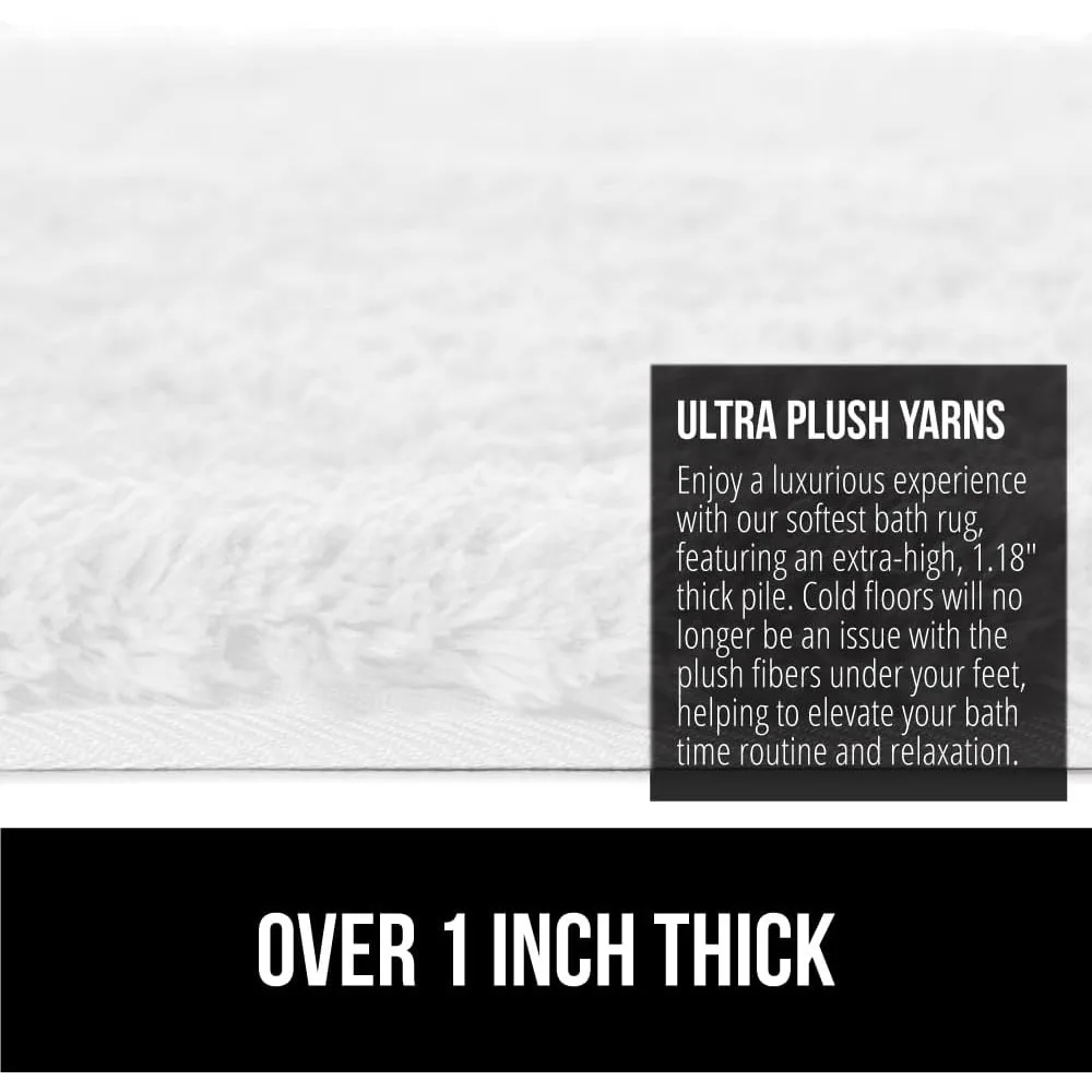 Premium Luxury Bath Rug, Absorbent, Soft, Thick Shag, Plush Bathroom Mat Rugs, Machine Washable, Microfiber Quick Dry, Mats for