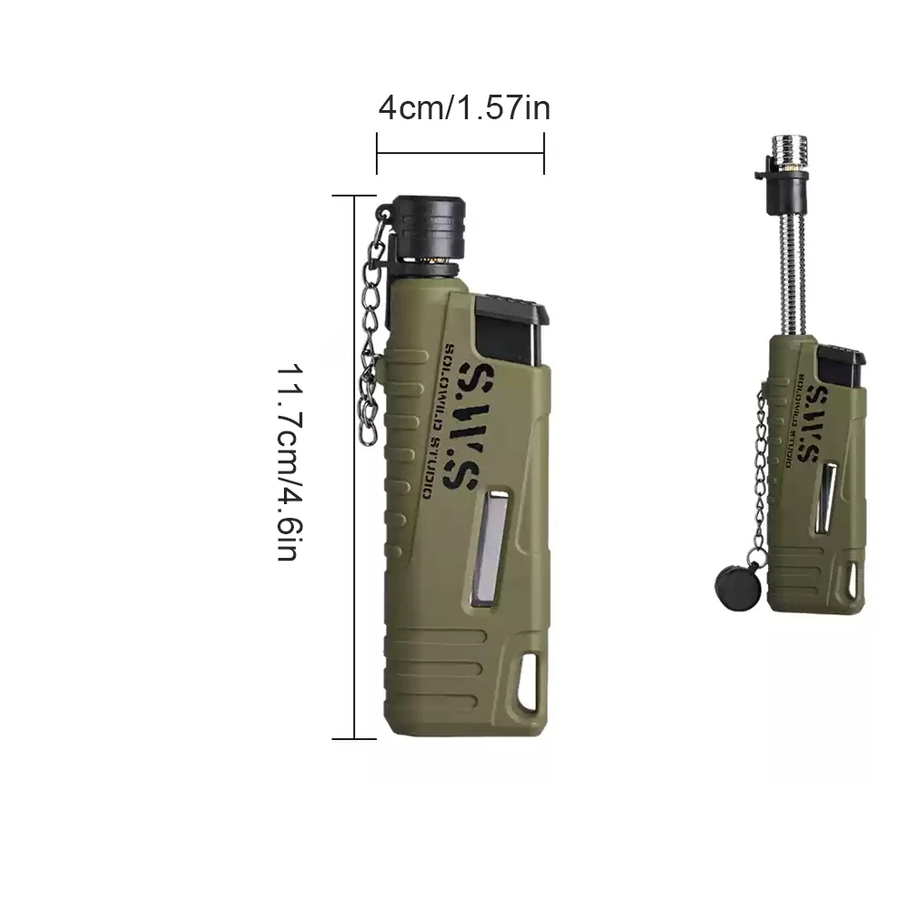 Portable Retractable Igniter Telescopic Windproof Outdoor Barbecue Gas Lighter Waterproof Camping Electronic Igniter Men's Gifts gas stove igniter