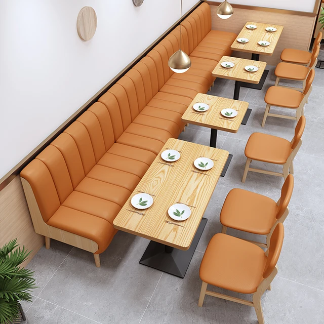 New Cheap Restaurant Booth Set Table And Chair Furniture Custom Color Restaurant  Booth Seating - AliExpress