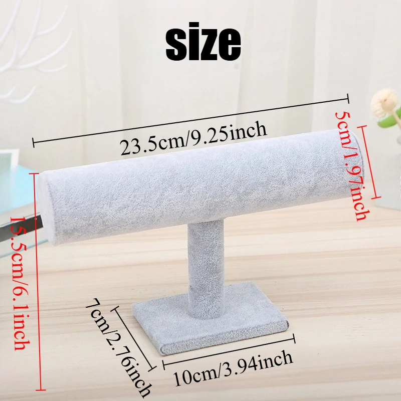 Velvet Jewelry Display Rack for Bracelet Watch Storage
